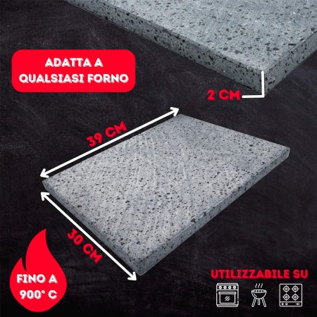 Acheter Pierre à pizza pour four 39 x 30 cm avec pelle