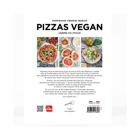 Livre Pizzas vegan de Stephanie Tresh Medici - La Plage